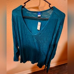 Old Navy long sleeve luxe V Neck XXL NWT